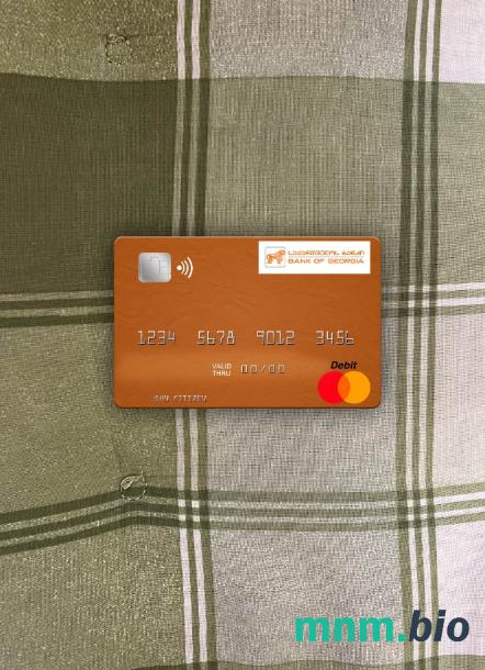 Georgia bank of Georgia wygląd zdjęcia mastercard skan PSD + zdjęcie